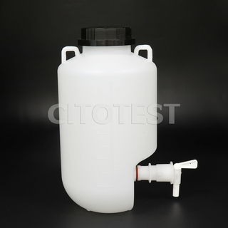 Carboys with Black Screw Closure, with Spigot and Carrying Bails, HDPE Material