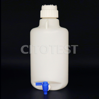 Carboy with Spigot and Handle, PP Material, PP Screw Closure with TPE Liner